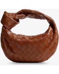 Bottega Veneta - Mini Jodie Leather Handbag With Intrecciato Motif - Lyst