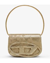 DIESEL 1dr-iconic Shoulder Bag In Glitter Fabric in Pink | Lyst