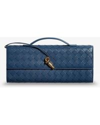 Bottega Veneta - Andiamo Leather Clutch With Intrecciato Pattern - Lyst