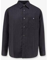 Tonywack - Striped Wool Blend Shirt - Lyst