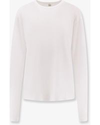 TOTEME - Classic Long-Sleeve Lyocell And Cotton T-Shirt - Lyst