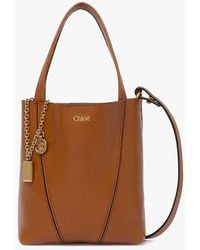 Chloé - Chloé Spin Leather Crossbody Bag - Lyst
