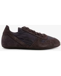 Rick Owens - Minimal Nylon And Suede Sneakers - Lyst