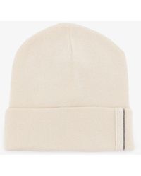 Brunello Cucinelli - Cashmere Hat With Monili Detail - Lyst