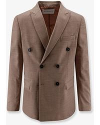 Amaranto - Virgin Wool Blend Blazer - Lyst