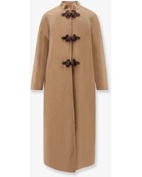 PHILIPPA 1970 - Harriet Wool Coat With Frogs - Lyst