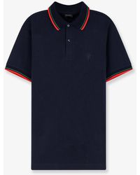 Gucci - Cotton Polo Shirt With Embroidered Logo On The Front - Lyst
