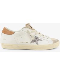 Golden Goose - Deluxe Brand Super-Star Leather Sneakers With Iconic Side Logo - Lyst