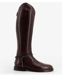 Brunello Cucinelli - Leather Boots With Monili Detail - Lyst