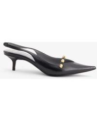 Balenciaga - Midnight City Leather Pumps With Studs - Lyst