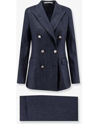 Tagliatore - Parigi Mélange Linen And Viscose Suit - Lyst