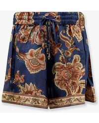 Zimmermann - Aster Relaxed Silk Bermuda Shorts - Lyst