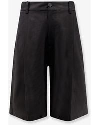 Studio Nicholson - Cotton And Linen Bermuda Shorts - Lyst