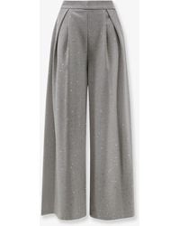 ACTUALEE - Pied-De-Poule Trousers - Lyst