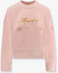 Moncler - Cotton Sweatshirt With Logo Patch - Lyst