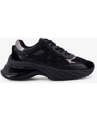 Pinko - Ariel 33 Leather Sneakers With Nylon Inserts - Lyst