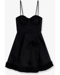 Zimmermann - Luna Linen And Silk Blend Mini Dress - Lyst