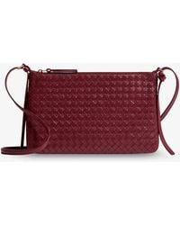 Bottega Veneta - Piccolo Intrecciato Clutch With Shoulder Strap - Lyst