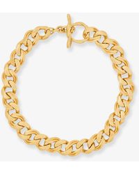Saint Laurent - Metal Choker Necklace - Lyst