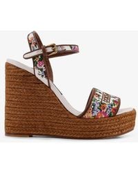 Dolce & Gabbana - Wedge Sandals - Lyst