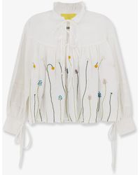 PHILIPPA 1970 - Valentina Cotton Shirt With Embroidery - Lyst