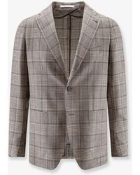 Tagliatore - Single-Breasted Virgin Wool And Silk Blazer - Lyst