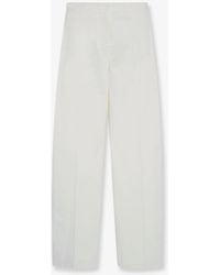 The Row - Galileo Cotton And Silk Trousers - Lyst