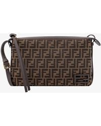 Fendi - Simply Medium Ff Jacquard Fabric Crossbody Bag - Lyst