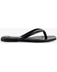TOTEME - Croco-Embossed Leather Sandals - Lyst