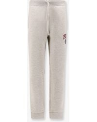 Polo Ralph Lauren - Cotton Blend Jogging Trousers With Side Logo Print - Lyst