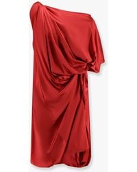 Dries Van Noten - Dalant Silk Dress With Lateral Knot - Lyst