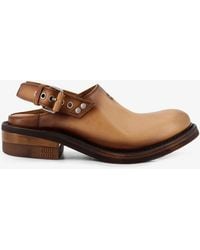Miu Miu - Foule Leather Sabot Sandals - Lyst