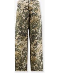 NUMERI 123456789 - Cotton Jeans With Camouflage Pattern - Lyst