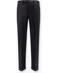 PT Torino - Style Master Fit Stretch Wool Trousers - Lyst