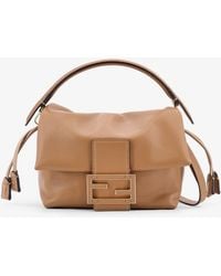 Fendi - Mamma Baguette Small Leather Crossbody Bag - Lyst