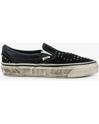 Vans - Lx Classic Slip On 98 Canvas And Leather Sneakers With All-Over Metal Beads - Lyst