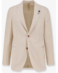 Lardini - Roma Pure Virgin Wool And Linen Blazer - Lyst