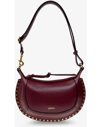 Isabel Marant - Oskan Moon Leather Crossbody Bag - Lyst