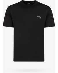 ZEGNA - T-SHIRT MANICHE CORTE - Lyst