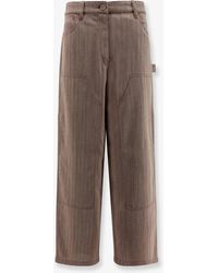 Golden Goose - Marley Virgin Wool Blend Trousers - Lyst