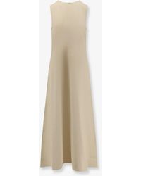 TOTEME - Woven Stripes Viscose Long Dress - Lyst