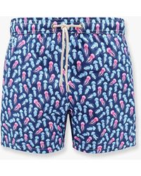 Mc2 Saint Barth - Boxer Mare Comfort Light Con Stampa Jellyfish Neon 61 - Lyst