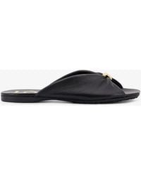 Loewe - Paula's Ibiza -Pebble Soft Leather Sandals - Lyst