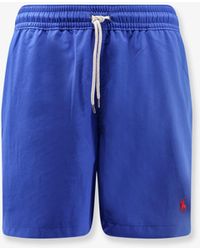 Polo Ralph Lauren - Recycled Nylon Swim Trunks With Logo - Lyst