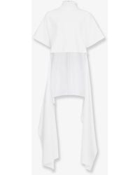 Alaïa - Asym Cotton Blend T-Shirt - Lyst