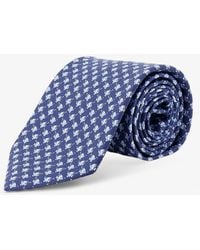 Ferragamo - Cyrus Silk Tie With Shark Print - Lyst