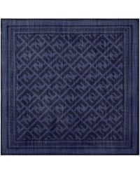 Fendi - Wool And Silk Scarf - Lyst