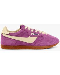 Autry - Windspin Low-Top Suede And Leather Sneakers - Lyst