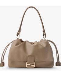 Fendi - Baguette Soft Large Leather Bag - Lyst