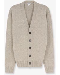 Bottega Veneta - Cashmere Blend Cardigan With Intreccio Patch - Lyst
